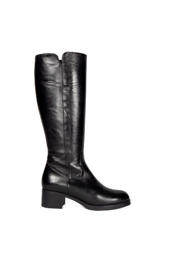 Γυναικείες μπότες Desiree KRIM2 DIANA NEGRO μαύρο δέρμα