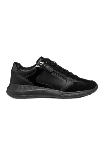 Γυναικεία sneakers GEOX D ALLENIEE B-GEOBUCK+SUEDE D36LPB 05422 C9997 μαύρο δέρμα