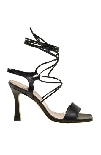 Γυναικεία πέδιλα Makis Fardoulis 809-21Λ μαύρο δέρμα