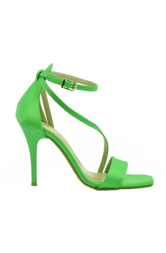 Γυναικεία πέδιλα Piedini 6518 λαχανί σατέν