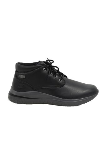 Ανδρικά μποτάκια SKECHERS 210662/BLK DELSON 3.0-BRANDIS DARK BLACK μαύρο