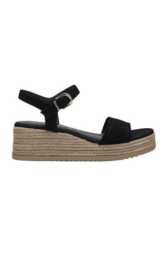 Γυναικείες πλατφόρμες Tamaris 1-28061-42 001 μαύρο nubuk