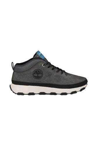 Ανδρικά μποτάκια Timberland TB0A613G0331 WINSOR TRAIL MID LACE SNEAKER CASTLEROCK γκρι δέρμα nubuk