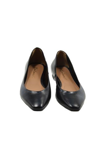 Γυναικείες μπαλαρίνες Toutounis T2221007 μαύρο δέρμα
