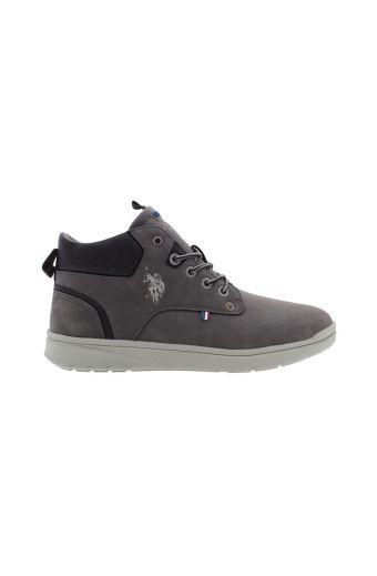 Ανδρικά μποτάκια U.S.POLO ASSN YGOR004A-DGR ECO NUBUCK-ECO LEATHER γκρι