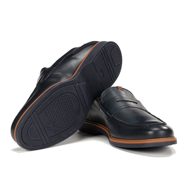 Ανδρικά μοκασίνια Fluchos F1747 TRISTAN μπλε δέρμα