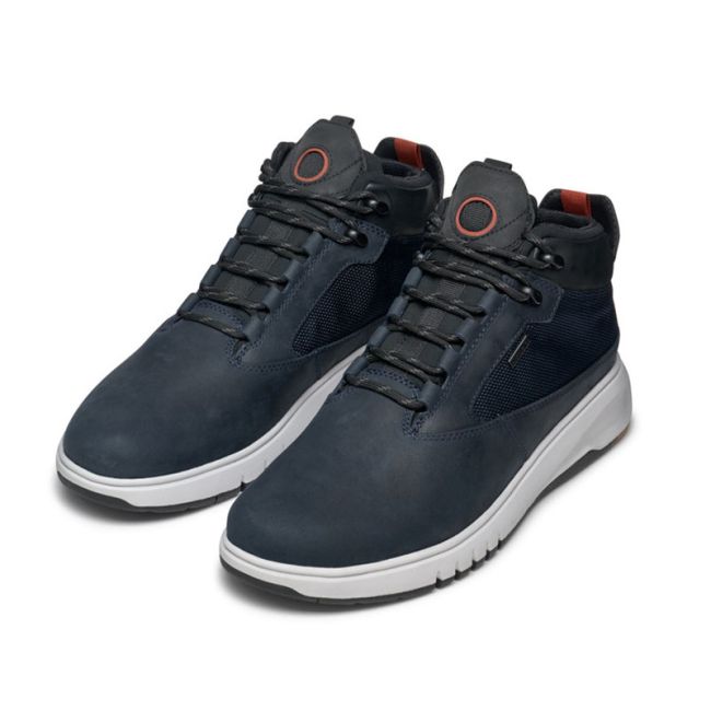 Ανδρικά μποτάκια GEOX Aerantis 4x4 ABX U36APA 0FF11 C4002 μπλε δέρμα