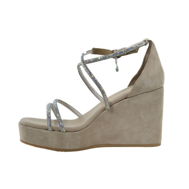 Γυναικείες πλατφόρμες KOMIS&KOMIS A408 πούρο δέρμα καστόρι