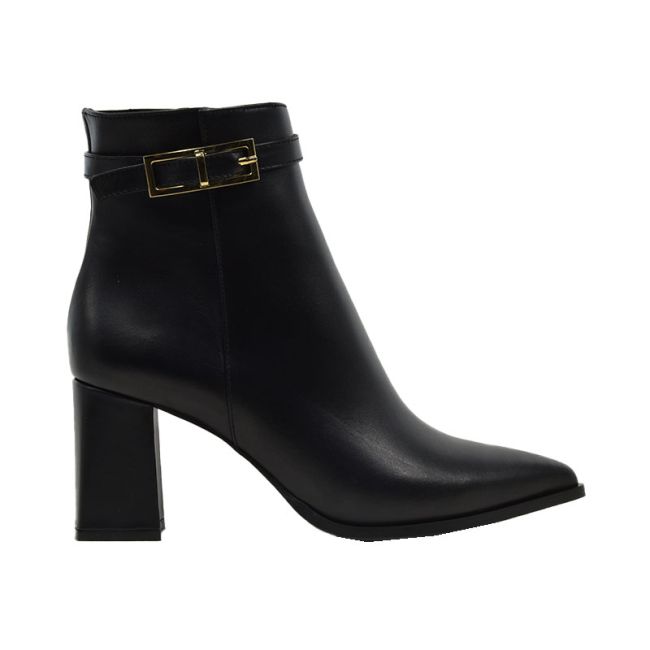 Γυναικεία μποτάκια Makis Fardoulis 751-39 μαύρο δέρμα