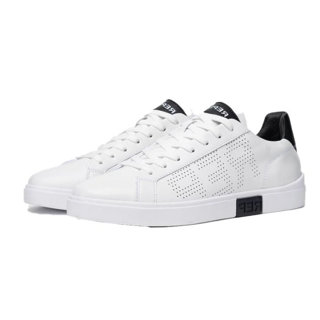 Ανδρικά sneakers REPLAY POLYS STUDIO GMZ3P.003.C0014L-0062 WHITE BLACK λευκό