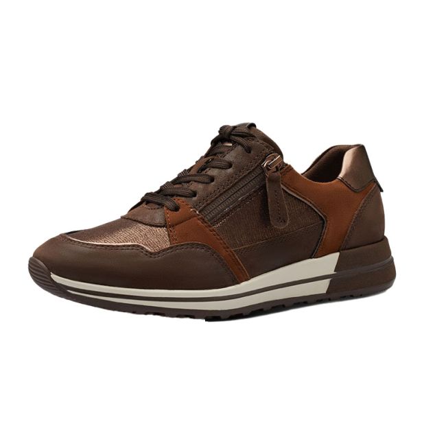 Γυναικεία Sneakers Tamaris 1-23784-41 398 καφέ δέρμα nubuck
