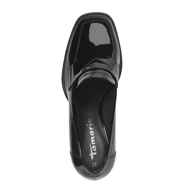 Γυναικεία μοκασίνια Tamaris 1-24438-41 018 μαύρο λουστρίνι