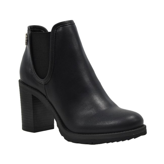 Γυναικείεα μποτάκια U.S.POLO ASSN JESSIE003-BLK PU SYNTH.LEATHER-TEXTILE μαύρο