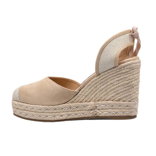 Γυναικείες πλατφόρμες U.S.POLO ASSN STEFY001-BEI006 PU SYNTH SUEDE-TEXTILE μπεζ