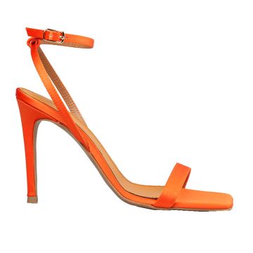 Γυναικεία πέδιλα Envie E02-17081 πορτοκαλί σατέν