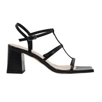 Γυναικεία πέδιλα Makis Fardoulis 635-28A μαύρο δέρμα