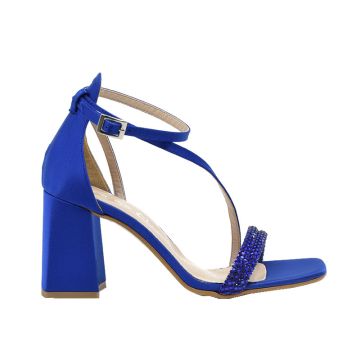 Γυναικεία πέδιλα Piedini 1660 μπλε σατέν