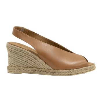 Γυναικείες εσπαντρίγιες Ragazza 0667 ταμπά δέρμα