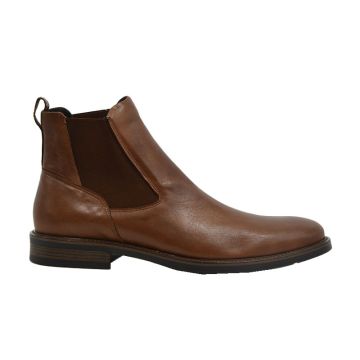 Ανδρικά μποτάκια Softies 6172 ταμπά δέρμα