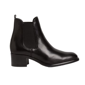 Γυναικεία μποτάκεια Tamaris 1-25389-41 001 μαύρο δέρμα